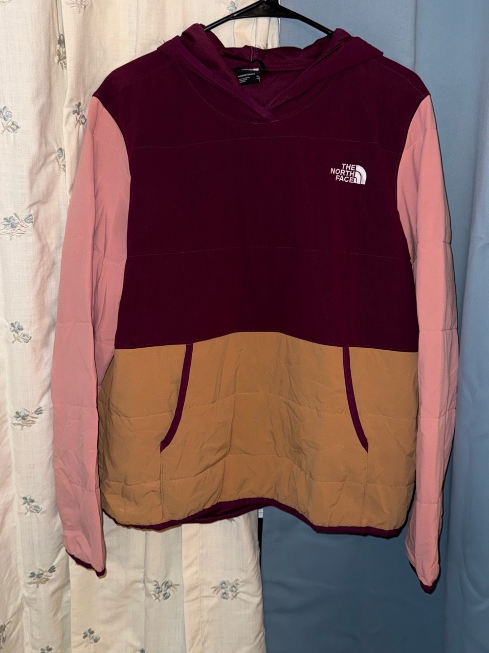The North Face Women’s Pullover - Burgundy, Pink & Tan